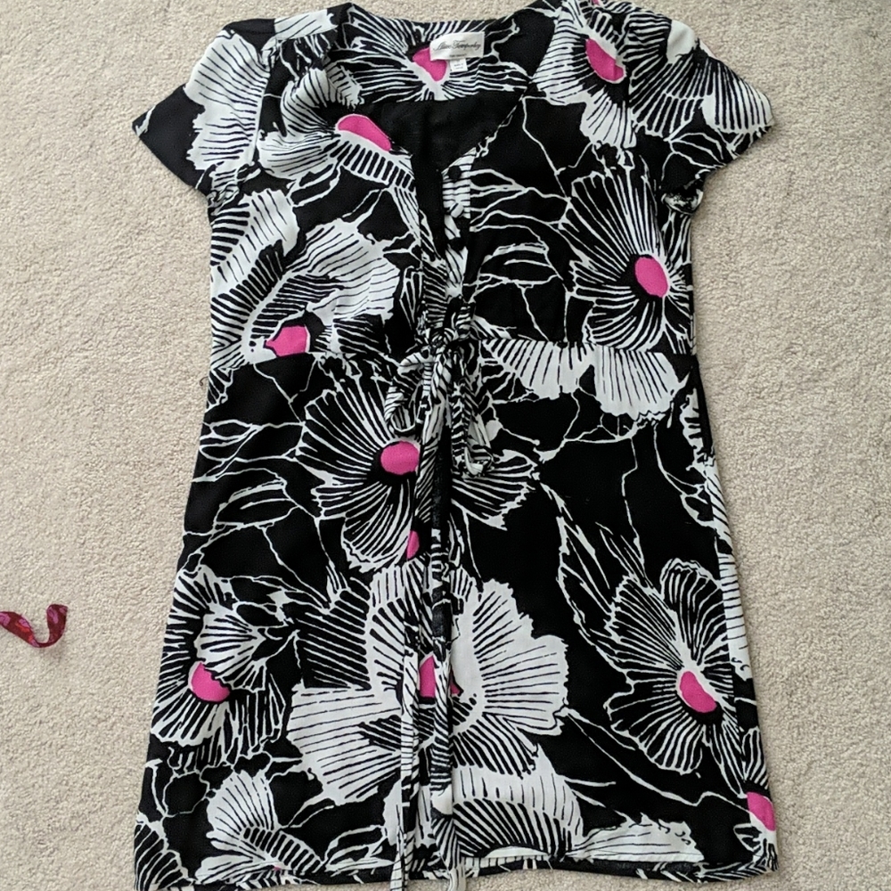 Black floral dress/tunic